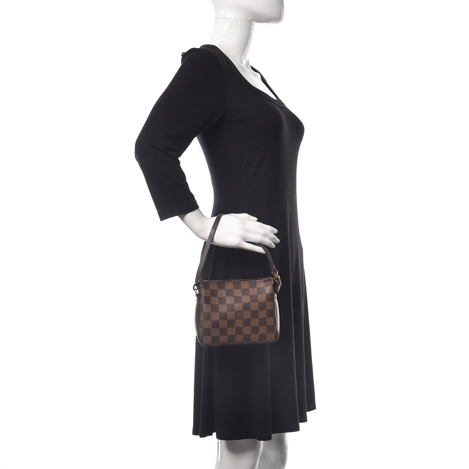 Louis Vuitton Damier Ebene Trousse Make Up Bag Pochette 2 of 9