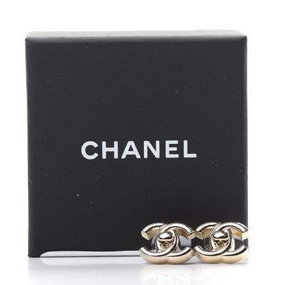 Chanel Metal CC Turnlock Earrings Gold 5 of 5