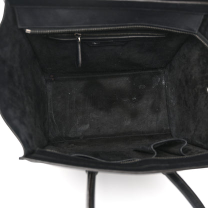 Celine Drummed Calfskin Mini Luggage Black 5 of 15