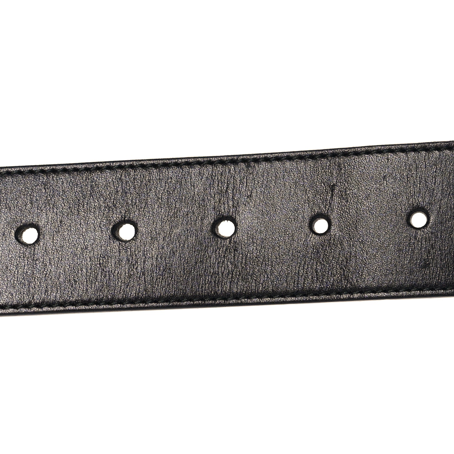 Gucci Nylon Calfskin Double G Web 40mm Belt 85 34 Blue Red Black 3 of 5