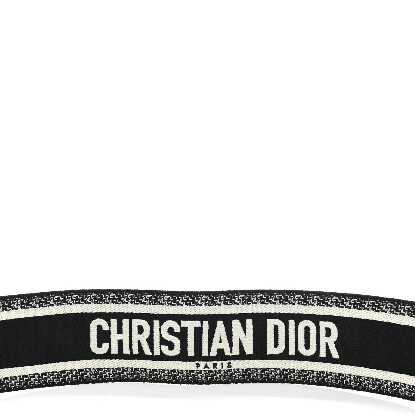 Canvas Embroidered Shoulder Strap Black Ultramatte
