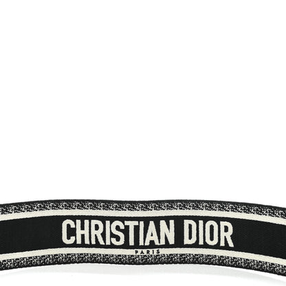 Christian Dior Canvas Embroidered Shoulder Strap Black Ultramatte 4 of 6