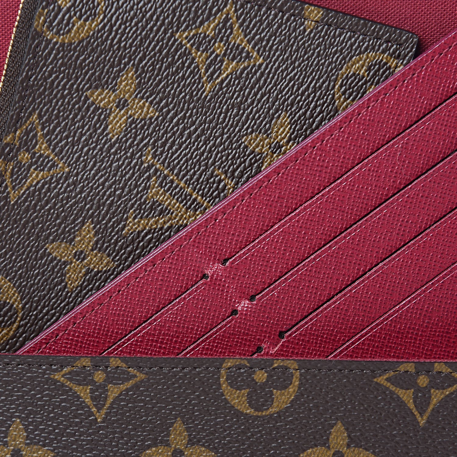 Louis Vuitton Monogram Pochette Felicie Chain Wallet Fuchsia 14 of 14