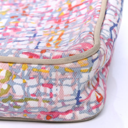 Chanel Canvas Watercolor Tweed Print Clover Small Flap Multicolor 5 of 9