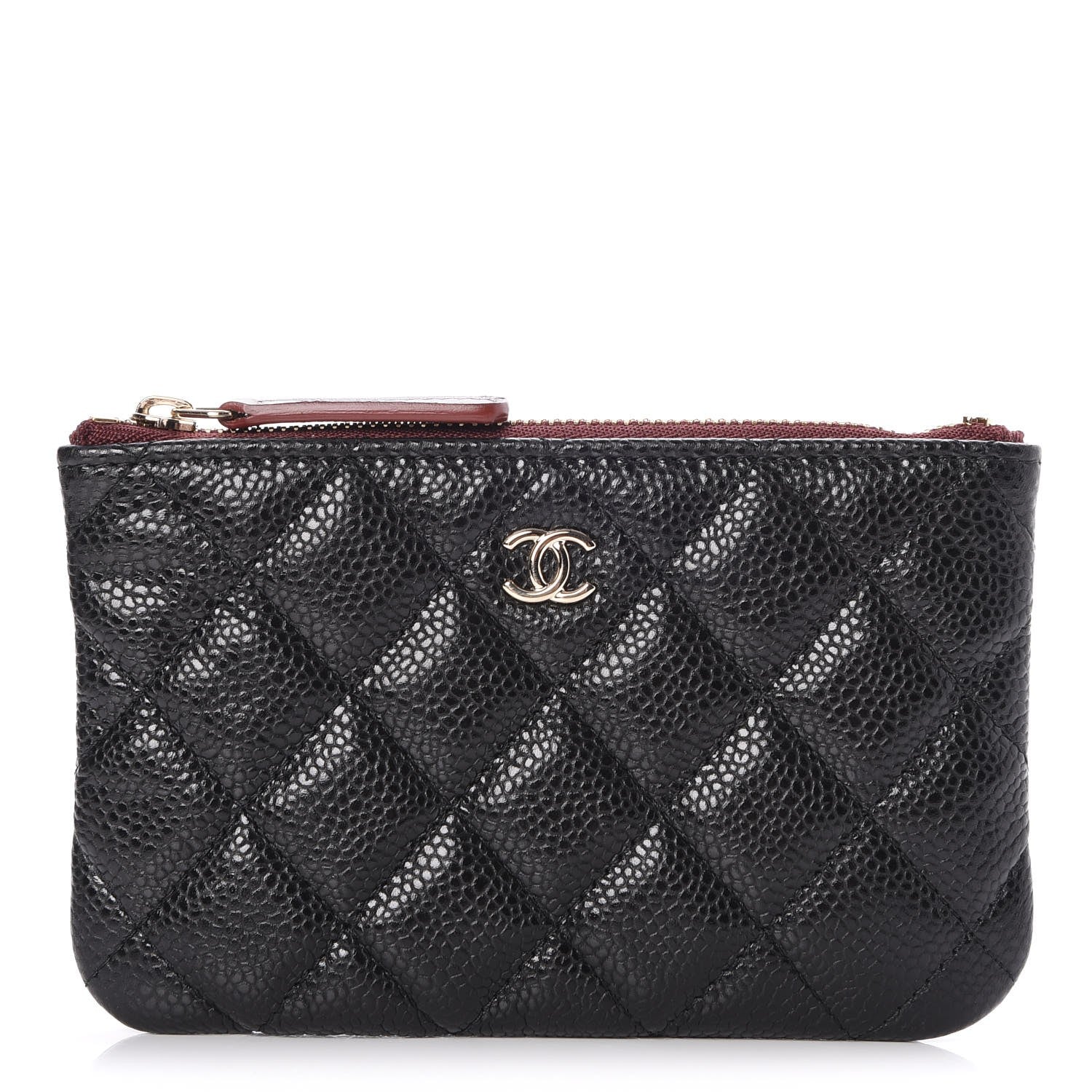 Chanel Caviar Quilted Small Cosmetic Case Black 1 of 8