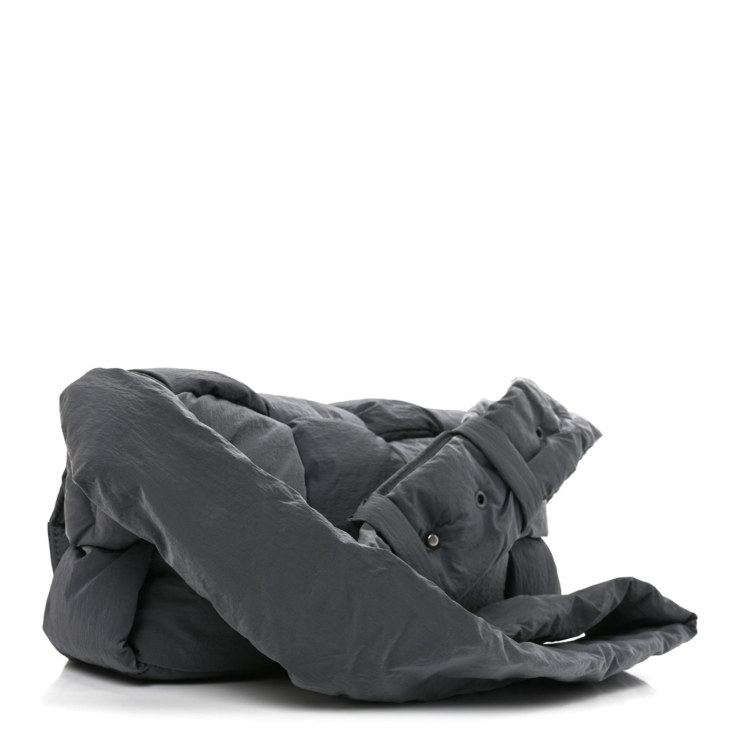Nylon Intrecciato Padded Tech Cassette Bag Thunder