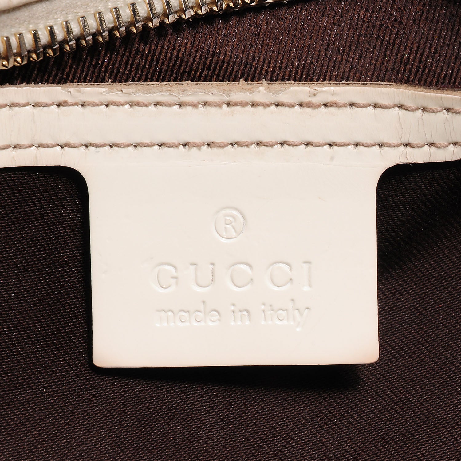 Gucci Monogram Coated Canvas Medium Joy Boston Off White 6 of 7