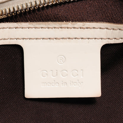 Gucci Monogram Coated Canvas Medium Joy Boston Off White 6 of 7