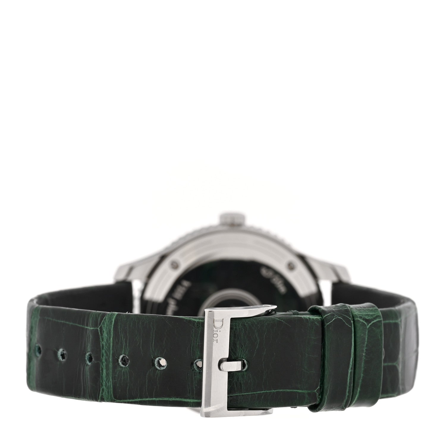 Christian Dior Stainless Steel Alligator Diamond Bezel 32mm Dior VIII Montaigne Quartz Watch White 3 of 5