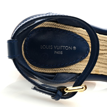 Louis Vuitton Monogram Denim Maia Wedge Sandal 36 7 of 7