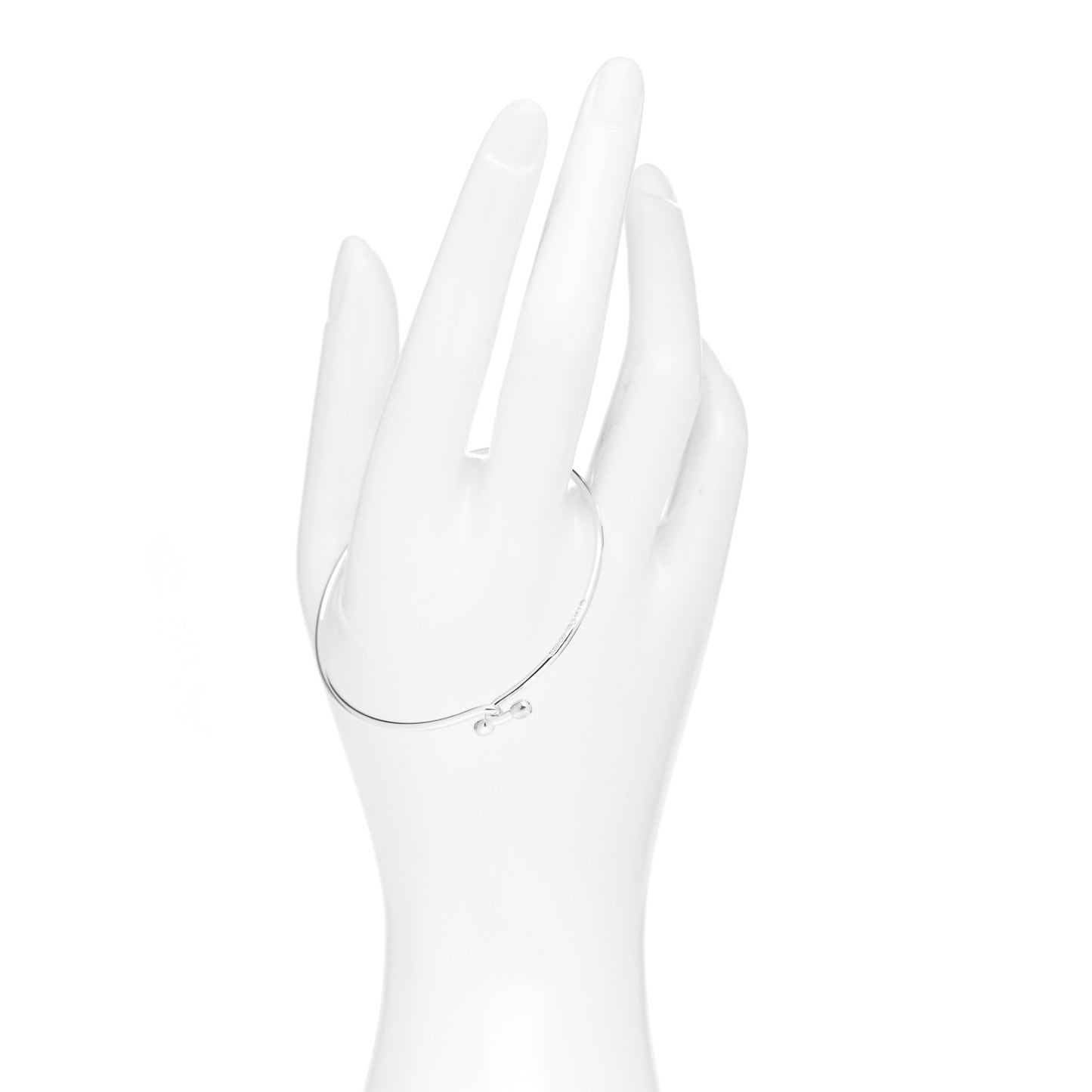 Sterling Silver Hook Bangle Bracelet