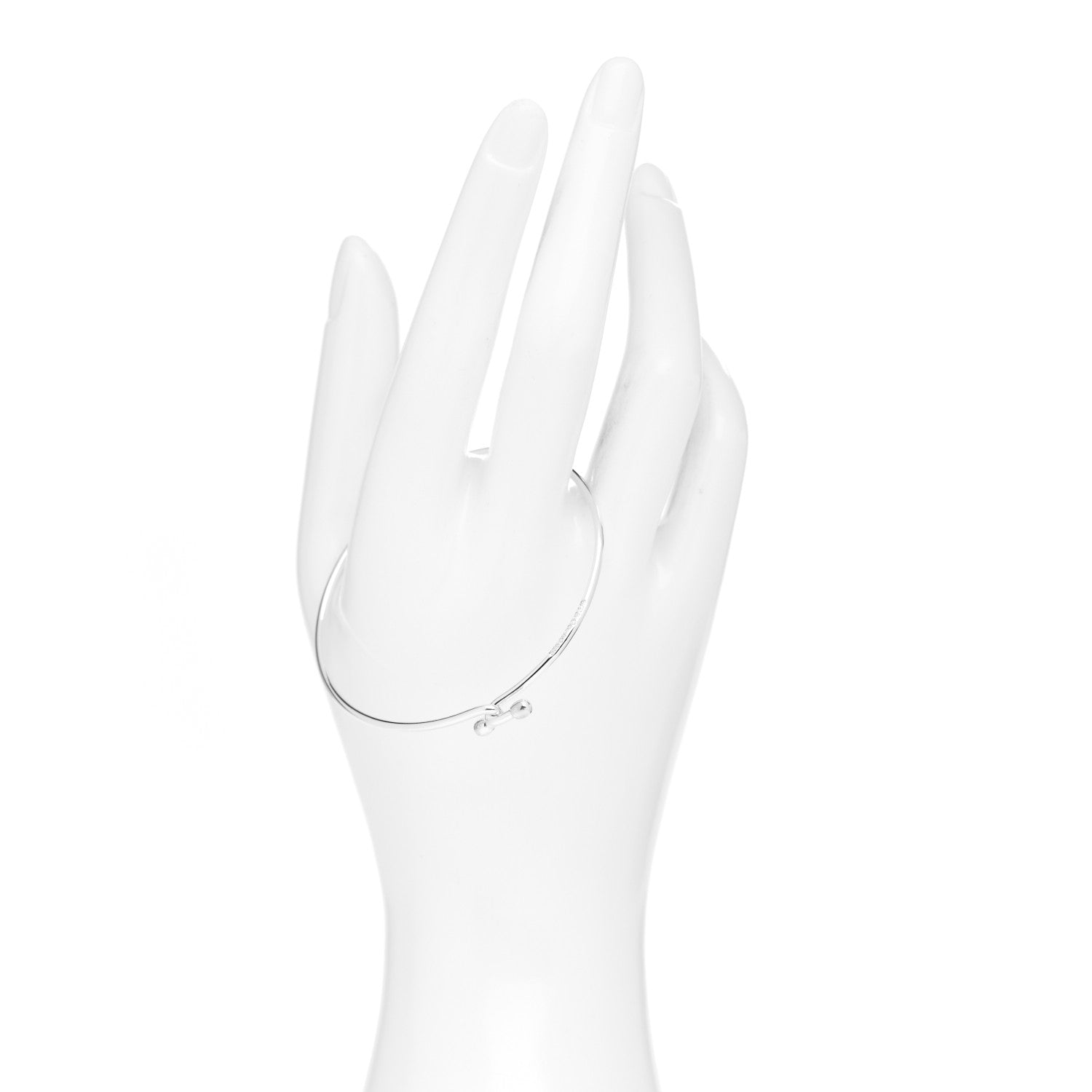 Tiffany Sterling Silver Hook Bangle Bracelet 2 of 4