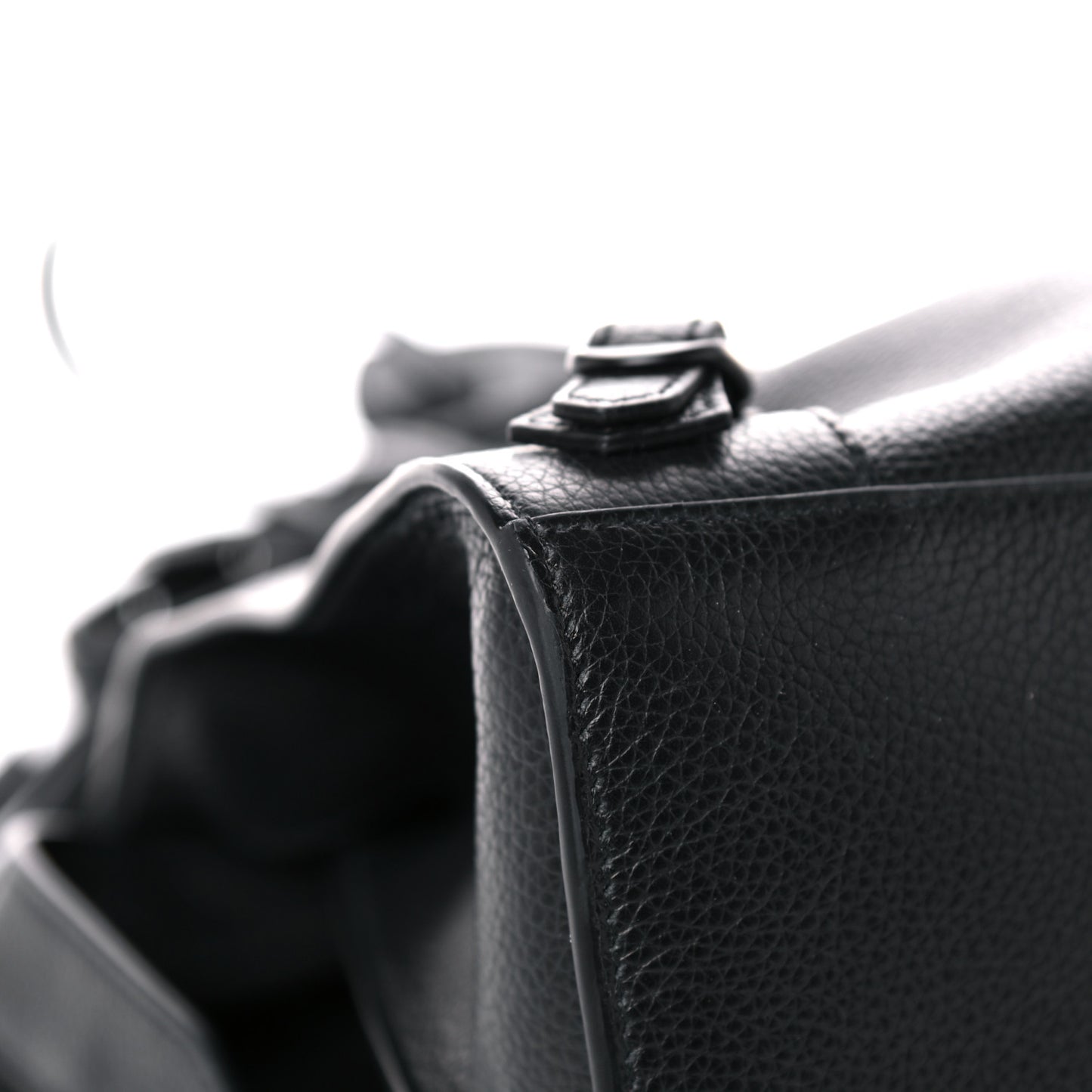 Grained Calfskin Black Hardware Neo Classic City Black