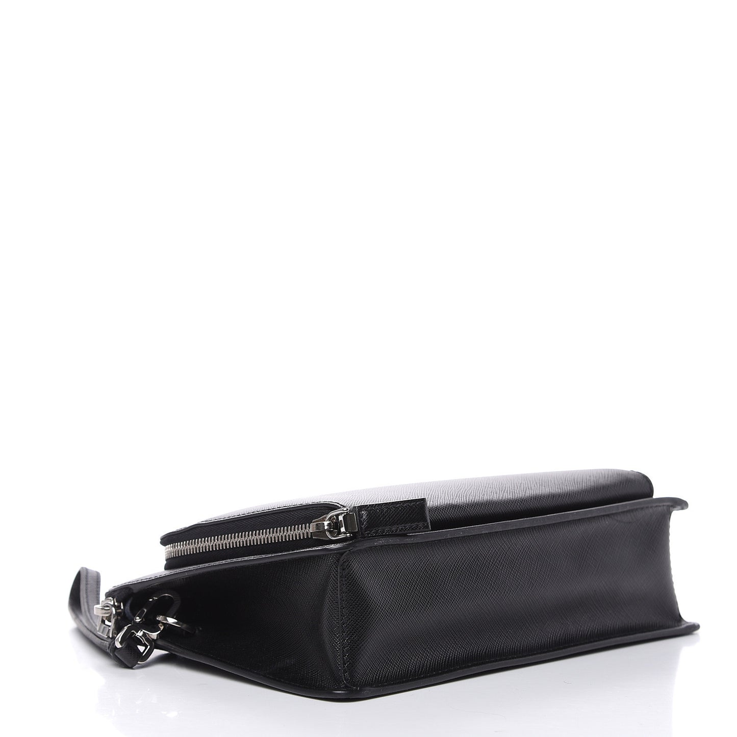 Saffiano Travel Wristlet Bag Black