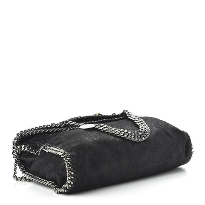 Stella McCartney Embellished Shaggy Deer Small Falabella Fold Over Tote Black 3 of 8