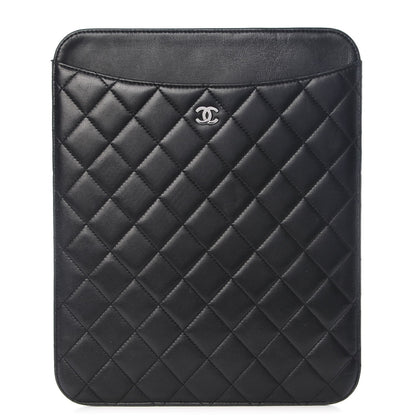 Chanel Lambskin Quilted iPad Case Black 1 of 11