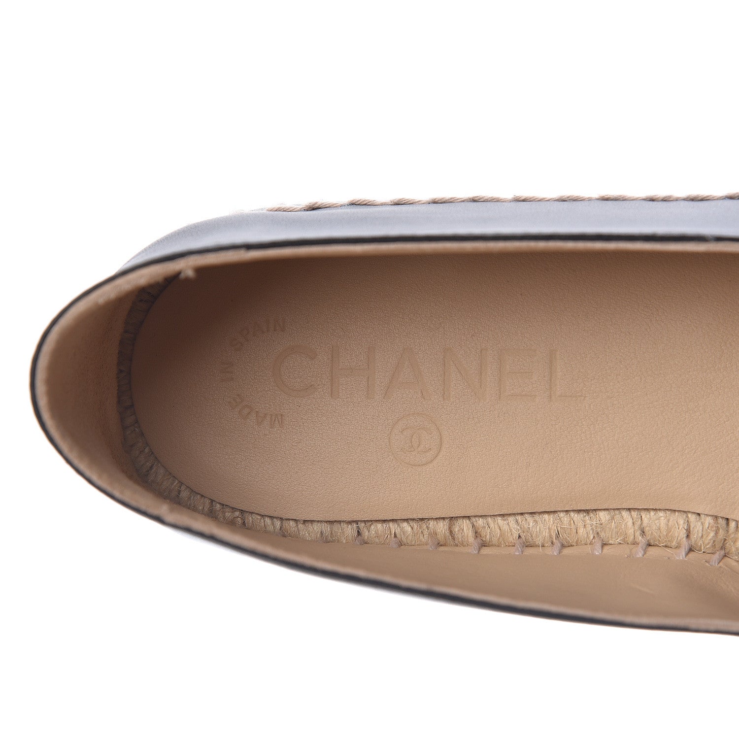Chanel Lambskin CC Espadrilles 39 Black 9 of 12