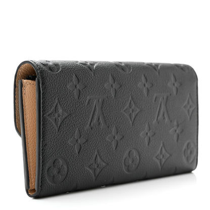 Louis Vuitton Empreinte Emilie Wallet Black Dune 3 of 9