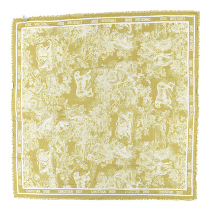 Christian Dior Cotton Toile De Jouy Reverse Sarong Green 1 of 3
