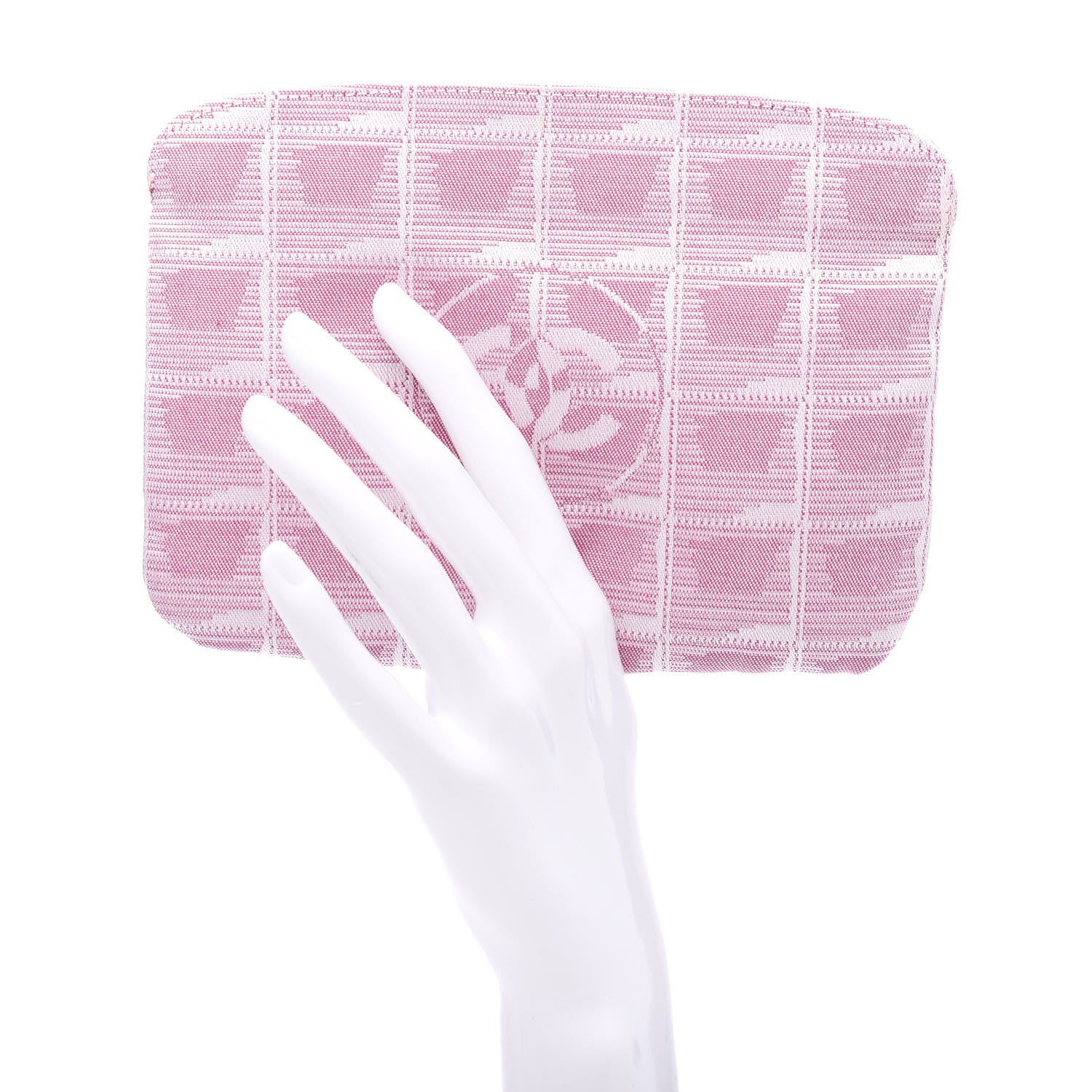 Chanel Nylon Travel Pouch Pink 2 of 9