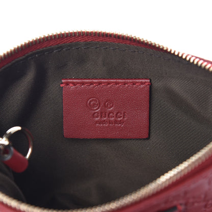 Gucci Microguccissima Key Ring Coin Case Hibiscus Red 6 of 8