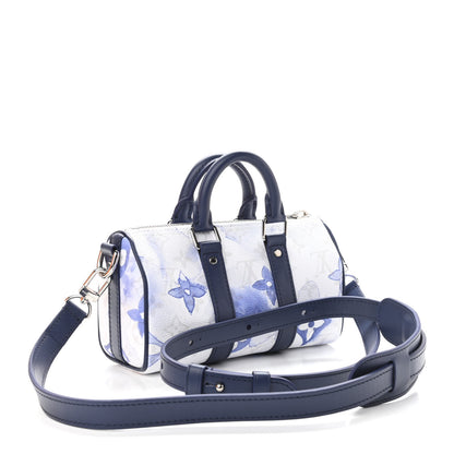 Louis Vuitton Monogram Watercolor Keepall XS Blue 3 of 10