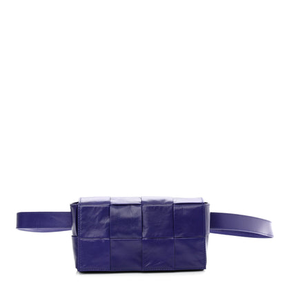 Bottega Veneta Paper Calfskin Intrecciato Cassette Belt Bag Purple 1 of 11