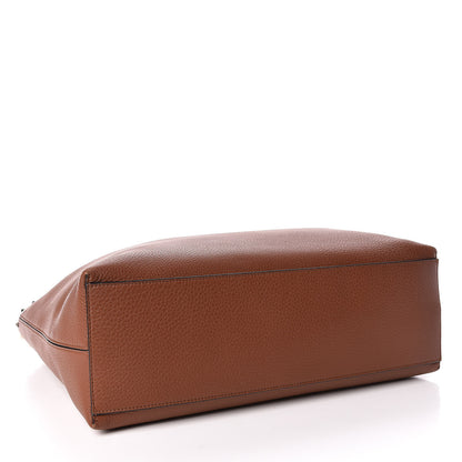 Valentino Garavani Grained Calfskin Rockstud Shoulder Tote Bright Cognac 4 of 13