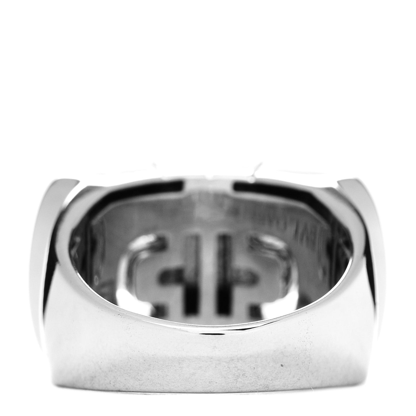 18K White Gold Parentesi Ring 50 5.25