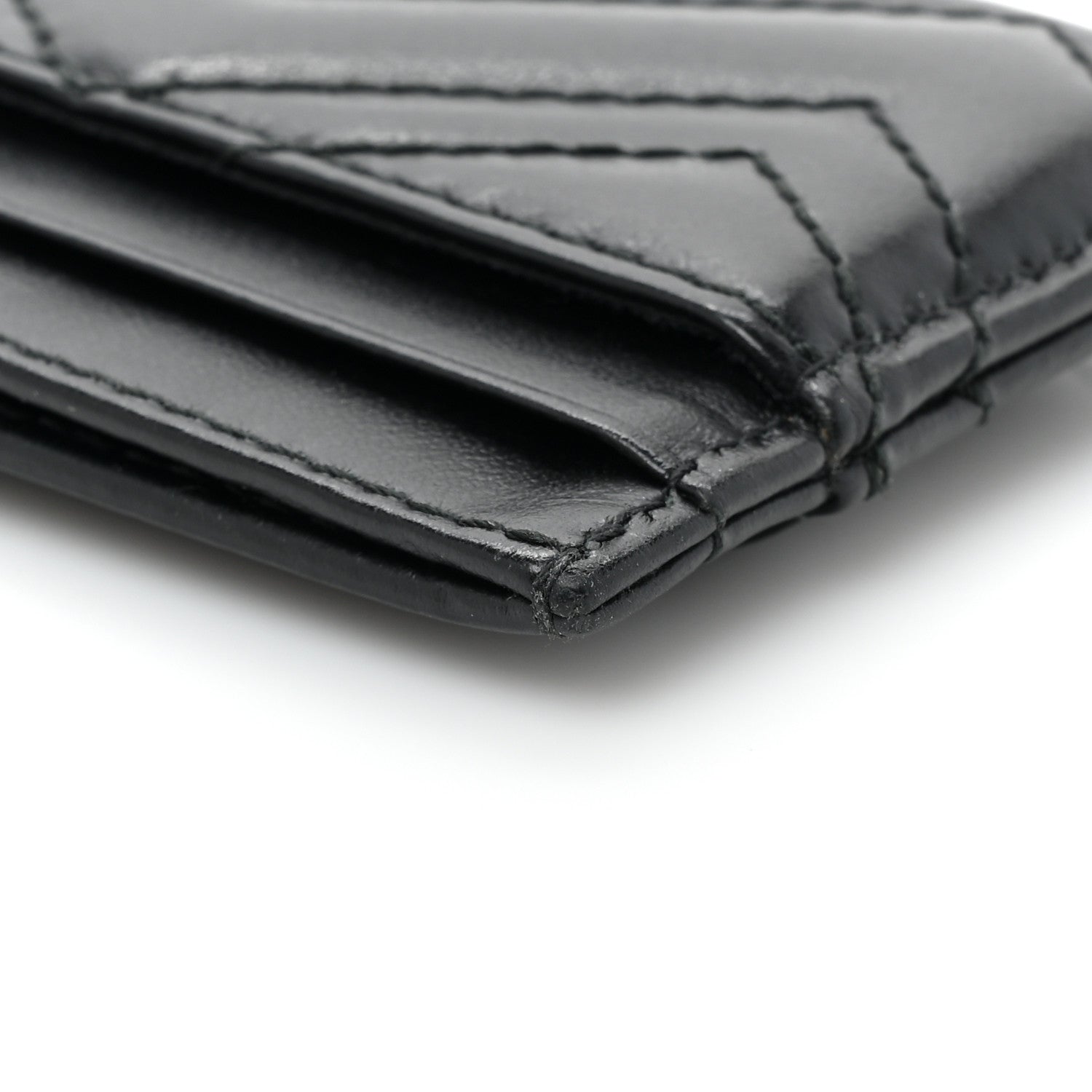 Gucci Calfskin Matelasse GG Marmont Card Holder Black 9 of 10