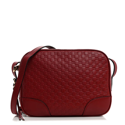 Gucci Microguccissima Mini Bree Messenger Bag Red 1 of 11