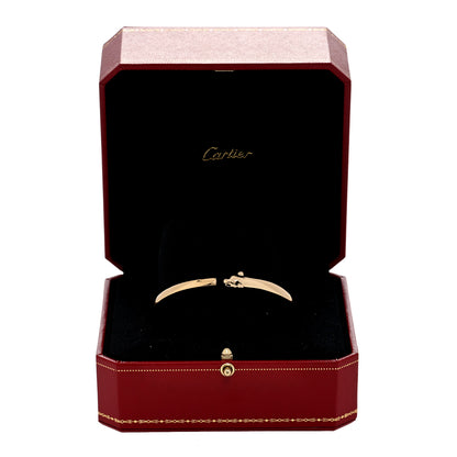 Cartier 18K Yellow Gold Tsavorite Black Onyx Panthere De Cartier Bracelet 18 5 of 5