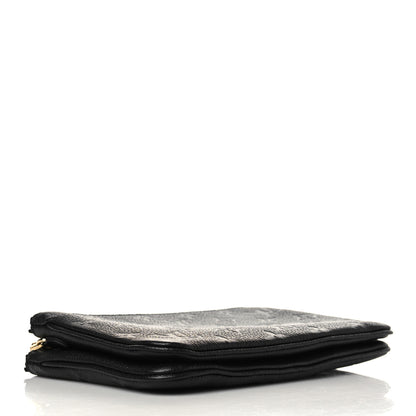 Louis Vuitton Empreinte Double Zip Pochette Black 4 of 9