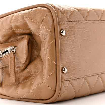 Chanel Caviar Quilted CC Timeless Bowler Dark Beige 9 of 15
