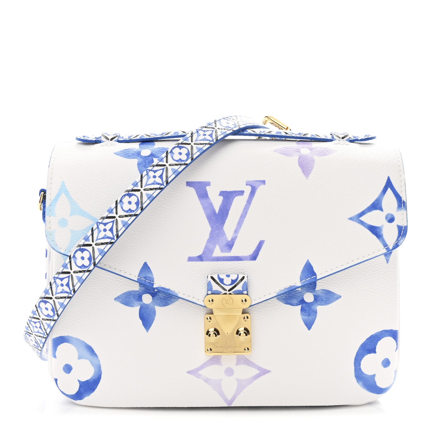 Louis Vuitton Monogram Giant By The Pool Pochette Metis MM Blue 1 of 9