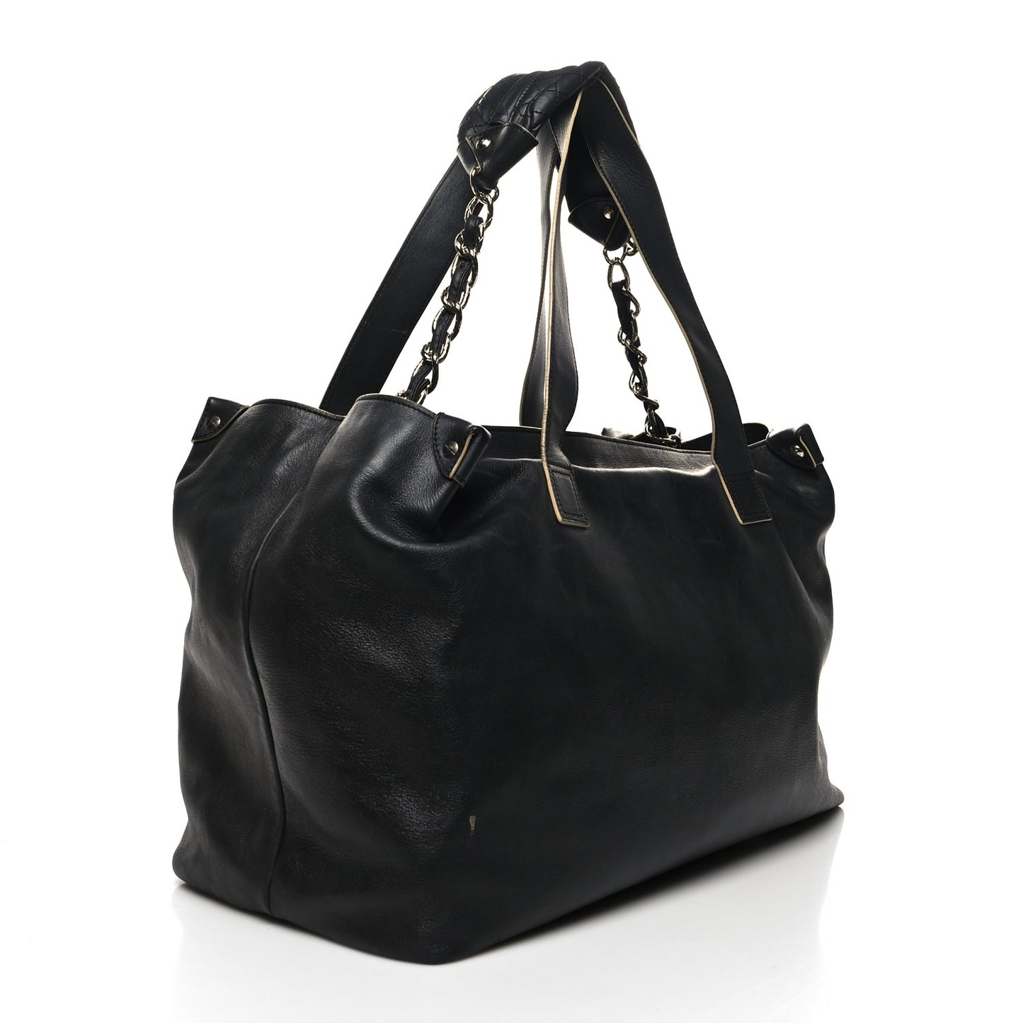Lambskin Edgy XL Tote Black