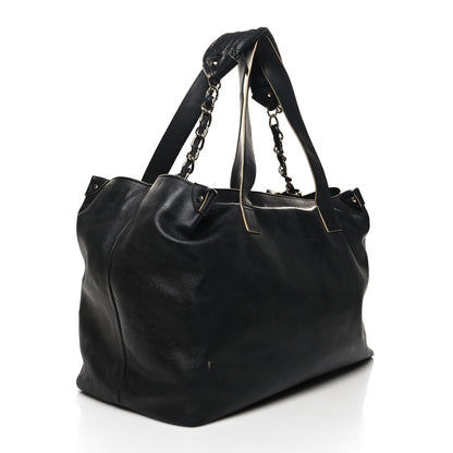 Chanel Lambskin Edgy XL Tote Black 3 of 17