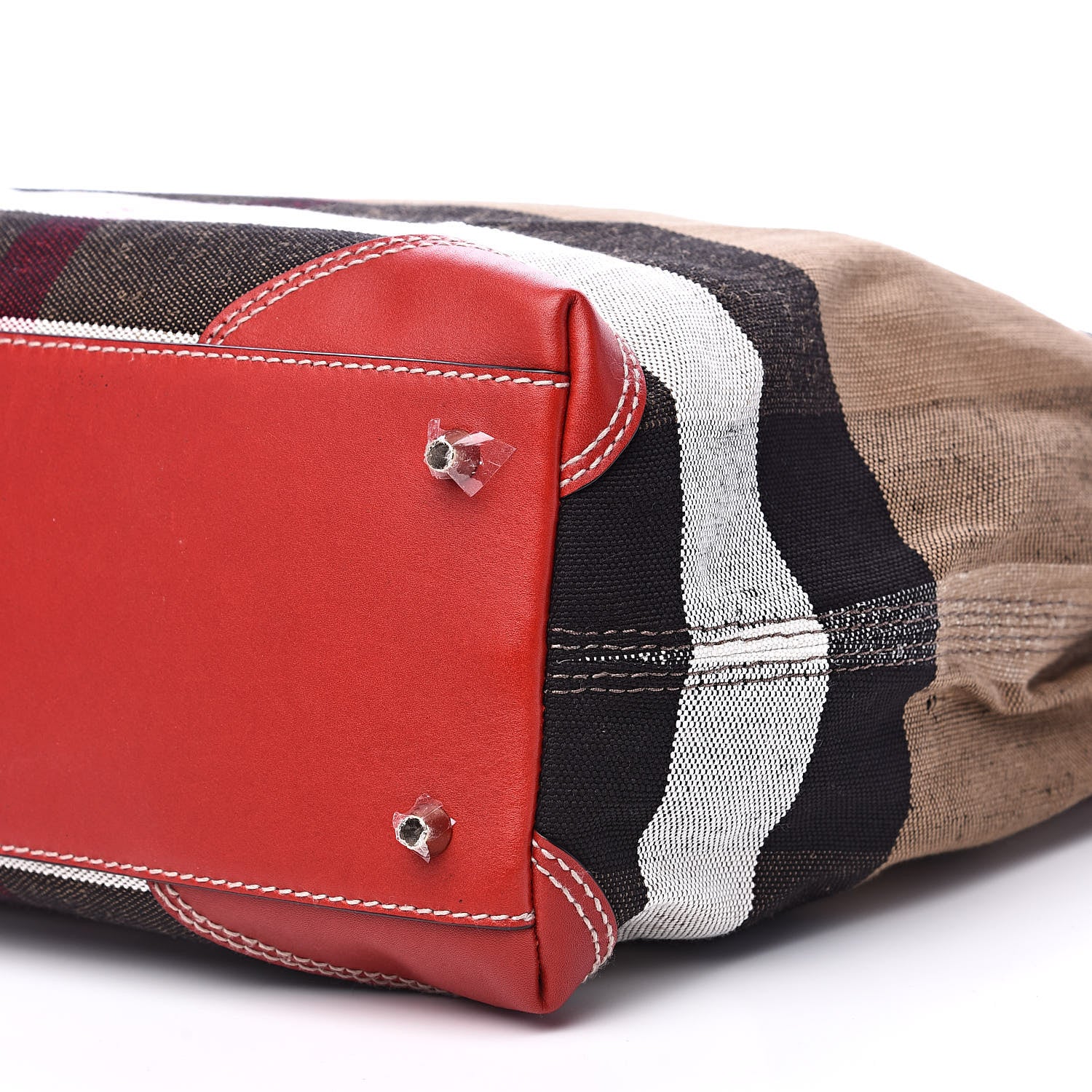 Burberry Canvas Mega Check Medium Maidstone Cadmium Red 8 of 11
