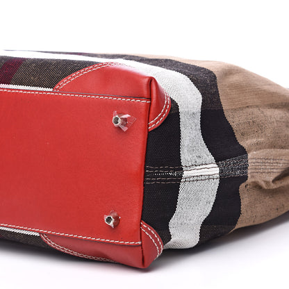 Burberry Canvas Mega Check Medium Maidstone Cadmium Red 8 of 11