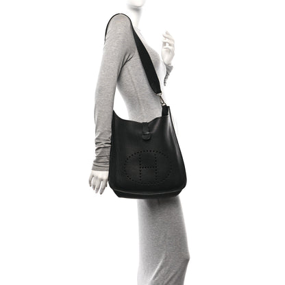 Hermes Taurillon Clemence Evelyne GM Black 2 of 12