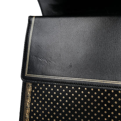 Gucci X SEGA Calfskin GUCCY Stars Medium Dionysus Shoulder Bag Black Gold 12 of 13