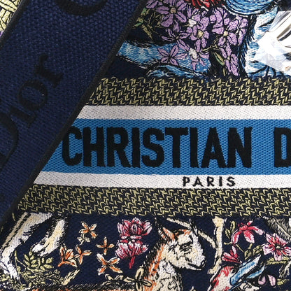 Christian Dior Canvas D-Constellation Embroidered Medium Lady D-Lite Bleu Multicolor 8 of 11