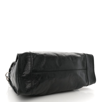 Gucci Fluffy Calfskin Morpheus Weekender Duffle Black 4 of 10
