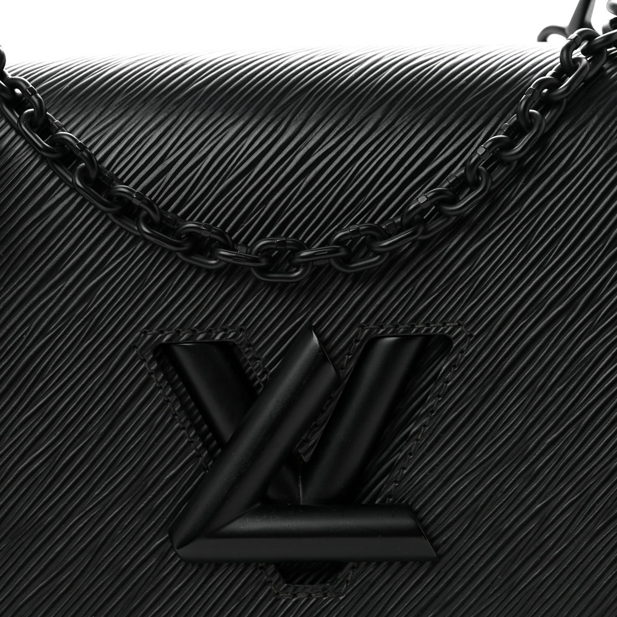 Louis Vuitton Epi Twist Shoulder Bag MM Matte Black 7 of 9