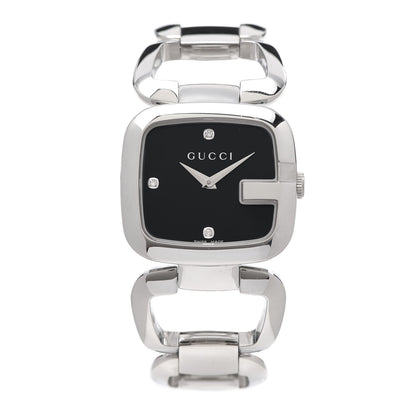 Gucci Stainless Steel Diamond 32mm G-Gucci Quartz Watch Black 1 of 6