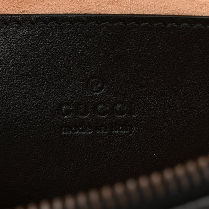 Gucci Calfskin Matelasse Chevron Mini GG Marmont Top Handle Bag Black 6 of 10