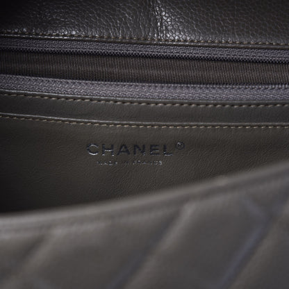Chanel Caviar Quilted Maxi Single Flap Grey 6 of 7
