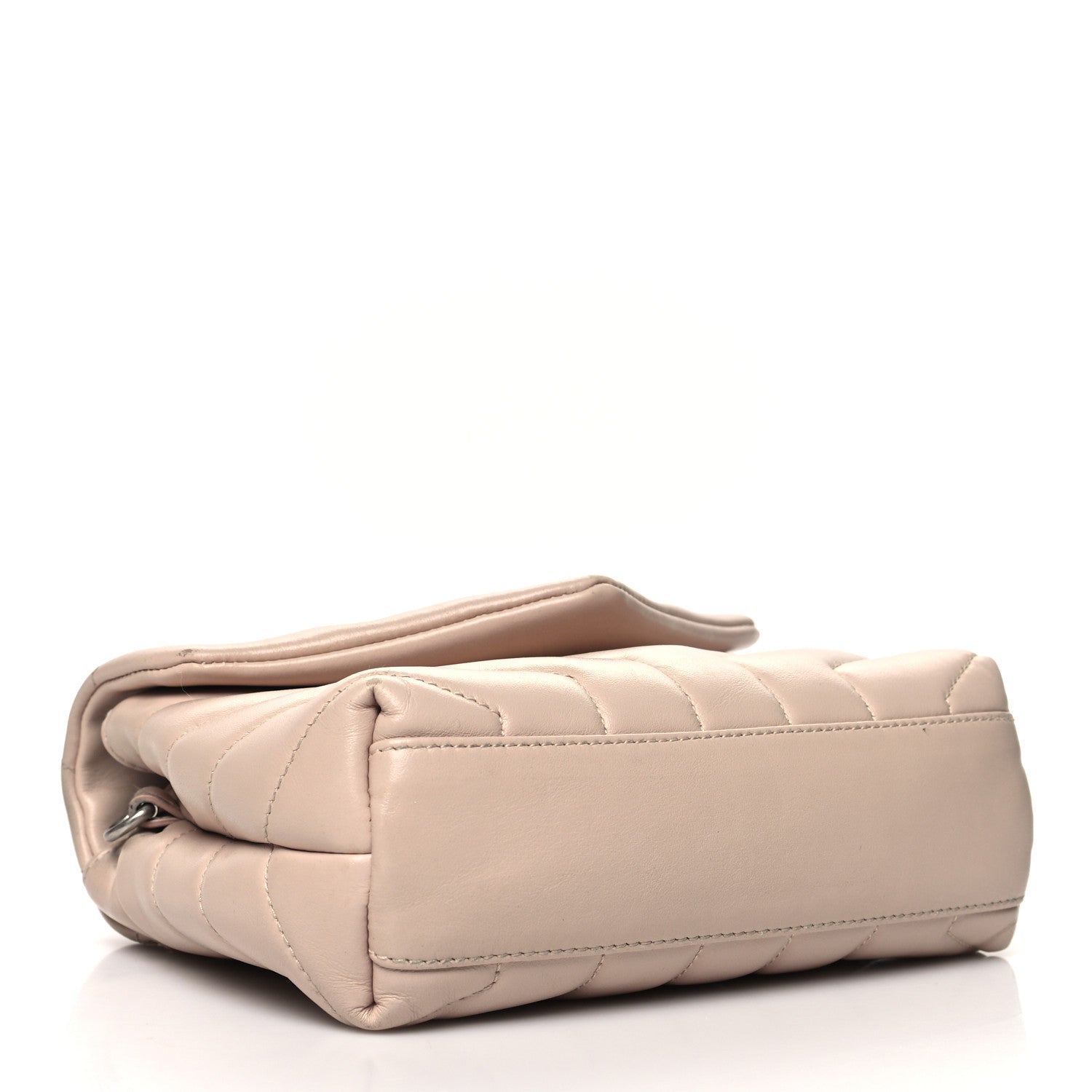 Saint Laurent Calfskin Y Quilted Monogram Toy Loulou Crossbody Bag Marble Pink 4 of 16