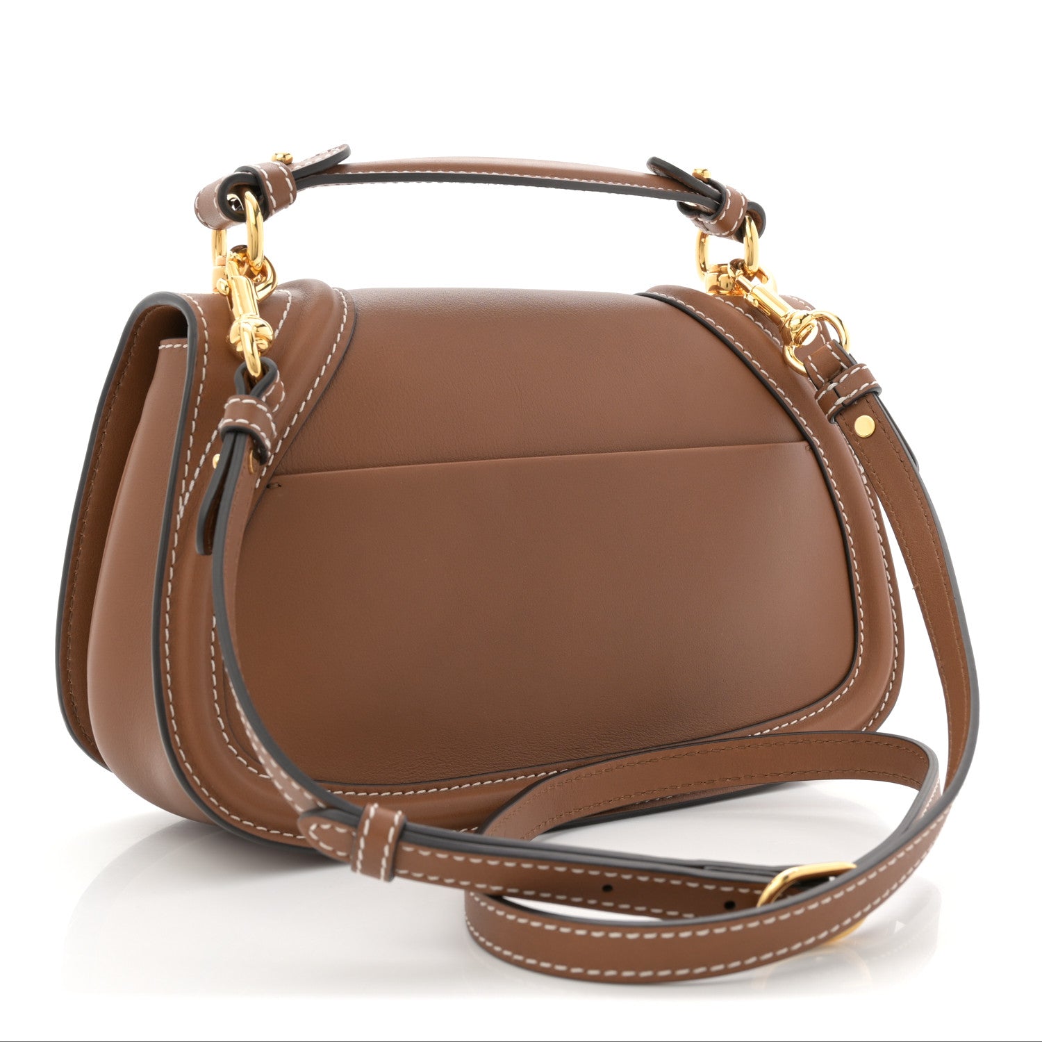 Gucci Roxy Calfskin Medium Blondie Top Handle Bag Brown 3 of 10