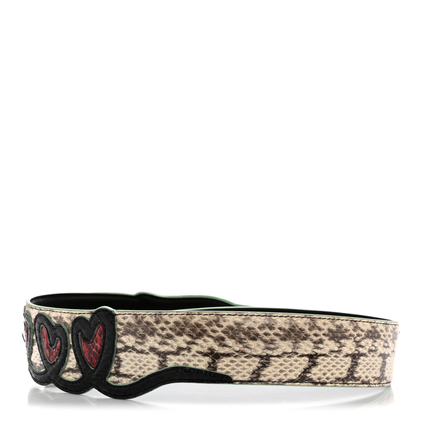 Calfskin Elaphe Open Your Heart Strap You